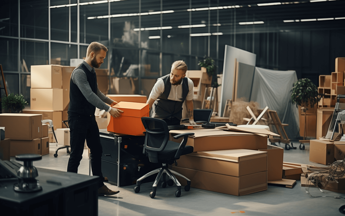 disassemble office furniture