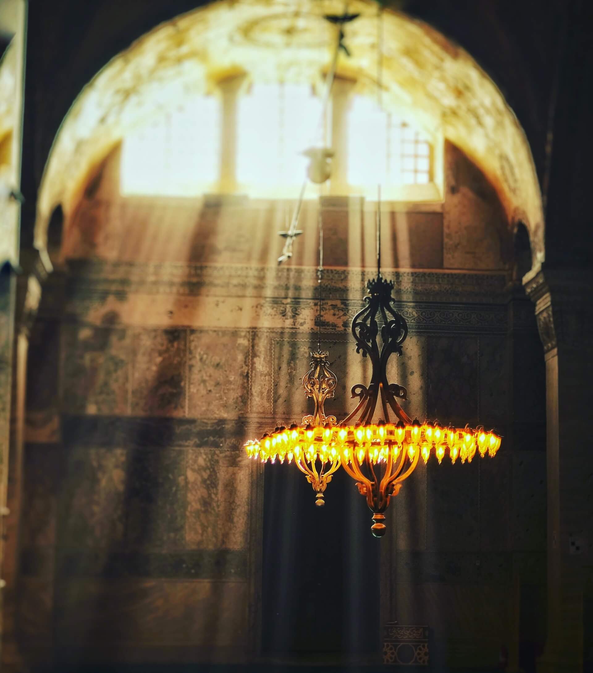 Old chandelier